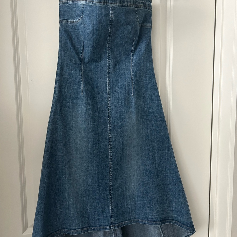 Denim Strapless Dress